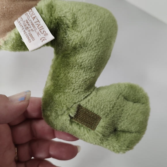 Folkmanis Folktails Plush Green Frog Hand Puppet Lake Pond Nature Stuffed Animal - Picture 5 of 9